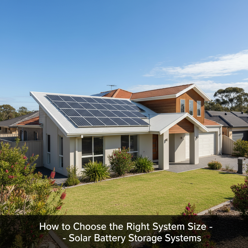 How to Choose the Right System Size - Solar Battery Storage Systems